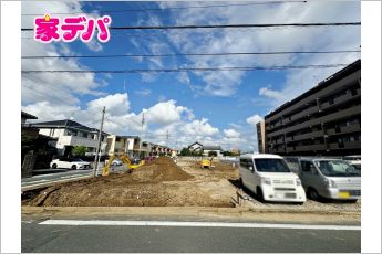 【1号棟】建築予定地です。・5LDK・対面キッチン・隣接洋室5.44帖・2階4部屋確保・全居室収納付き