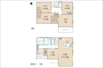 【5LDK】※図面と現況に相違ある場合には現況優先とします。