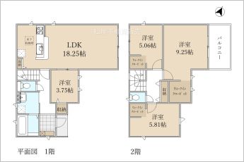 【4LDK】※図面と現況に相違ある場合には現況優先とします。