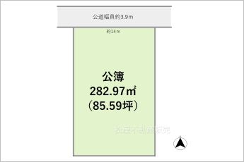 【1区画】※図面と現況に相違ある場合には現況優先とします。