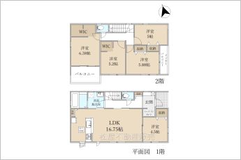 5LDK※図面と現況に相違ある場合には現況優先とします。