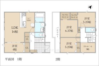 4LDK※図面と現況に相違ある場合には現況優先とします。