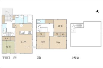 4SLDK※図面と現況に相違がある場合は現況優先とします