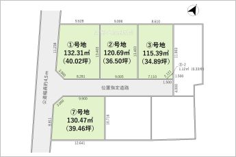 【1号地】※図面と現況に相違ある場合には現況優先とします。