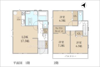 3LDK※図面と現況に相違ある場合には現況優先とします。