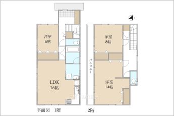 「4LDK」※図面と現況に相違ある場合には現況優先とします。